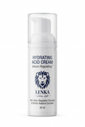LENKA SKIN LAB Hydrating Acid Cream 50 ml, white pump bottle with clear cap, close-up on white background